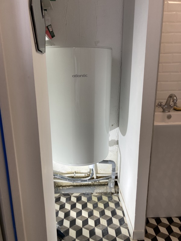 Pose du Chauffe-eau 100L marque Atlantic